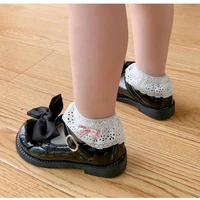 2021 girls new sweet elegant leather shoes toddler baby kids solid color shoes children cute princess round toe shoes loafers