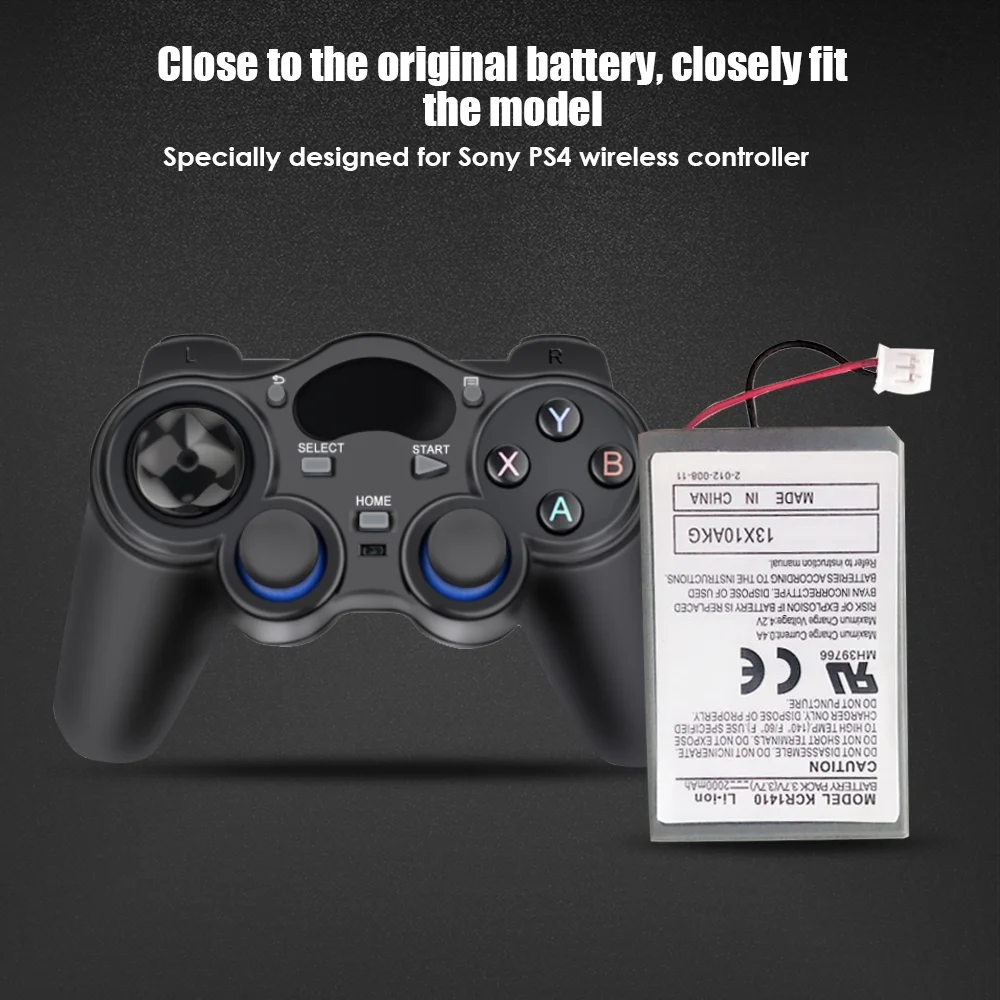 Запасной аккумулятор для Sony PS4 Pro Slim Bluetooth DualShock Controller CUH-ZCT2 3 7 V 2000 1 шт. | Электроника
