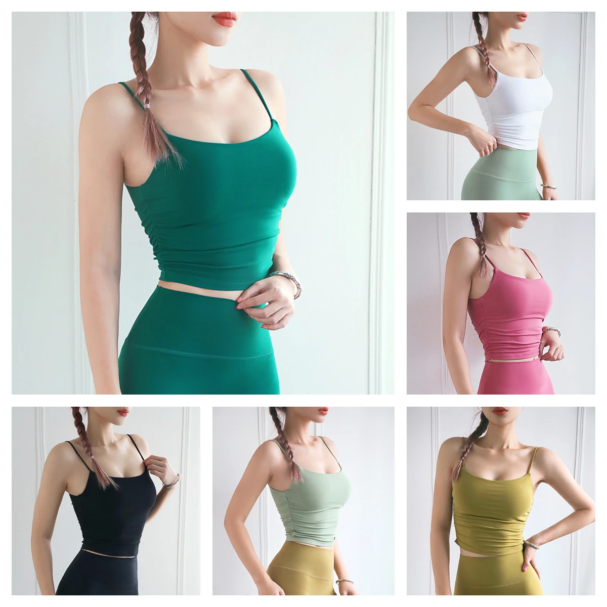 Женские спортивные бюстгальтеры высокоэластичные топы для йоги мягкие бега в