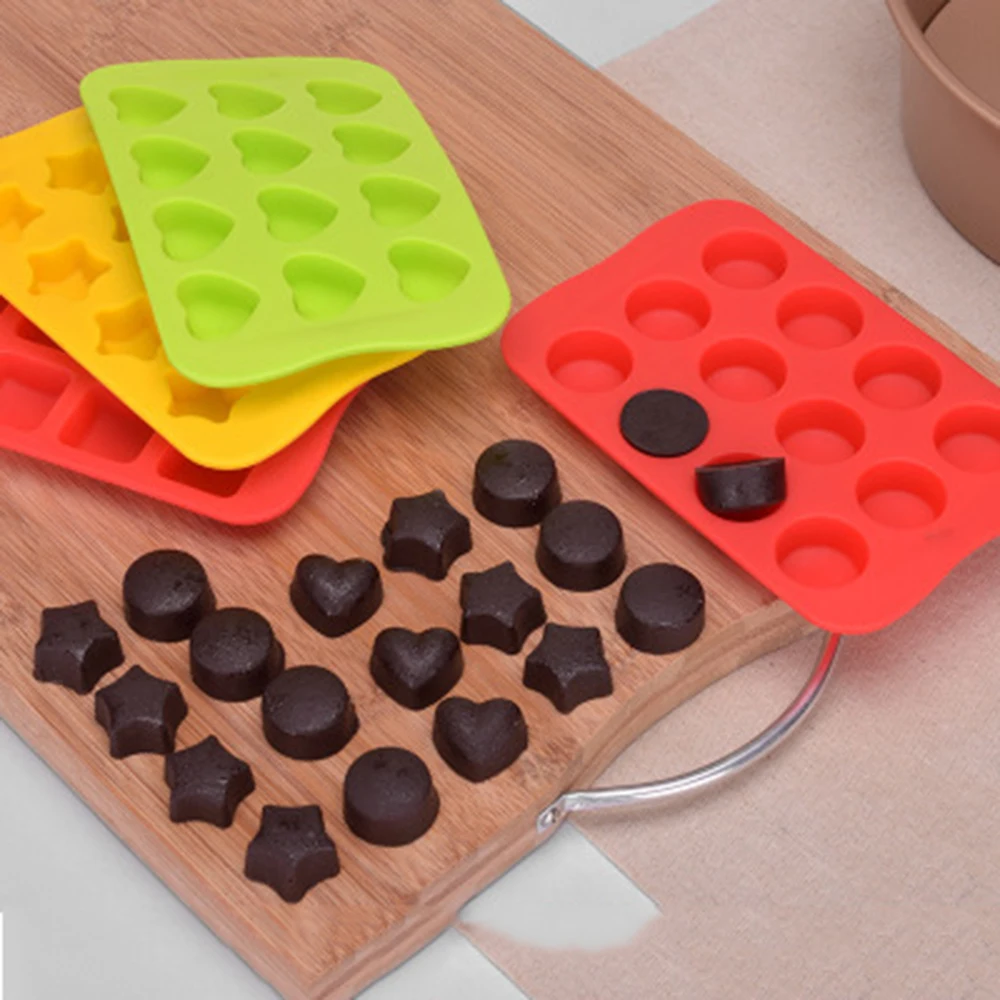 12 решетчатых стаканчиков силиконовая форма для выпечки Маффин сковорода кексов