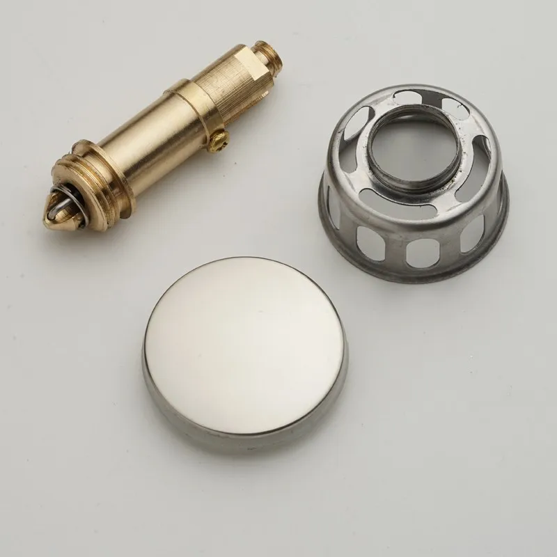 Прочная латунная крышка для раковины 35 мм круглая с отверстием в ванной комнате