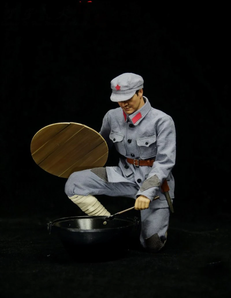 

New Arrival Scale 1/6th M-1017 Scene Cooking Metal Wood Soldier Life Party Scene Components