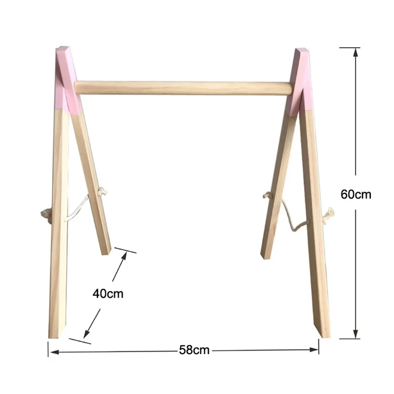 Скандинавская деревянная детская игрушка для спортзала и игр сенсорная рамка