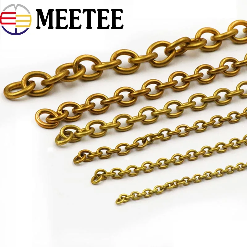 

Fashion Solid Brass O Ring Wallet Chain Men Belt Pants Keychain Trousers Jeans Metal Bag Chain DIY Leather Crafts Accessories