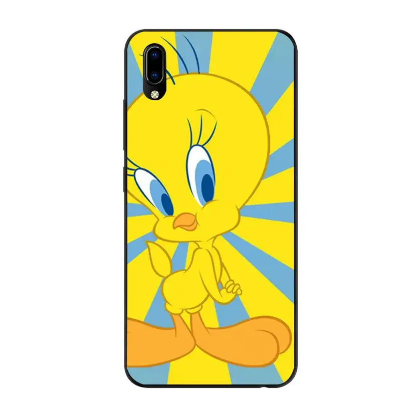 

Cartoon Tweety Bird Piolin Phone Case For Huawei nova 5 6 7 pro Y5 2019 prime 2018 Y9s Y7 Black Soft nax fundas cover