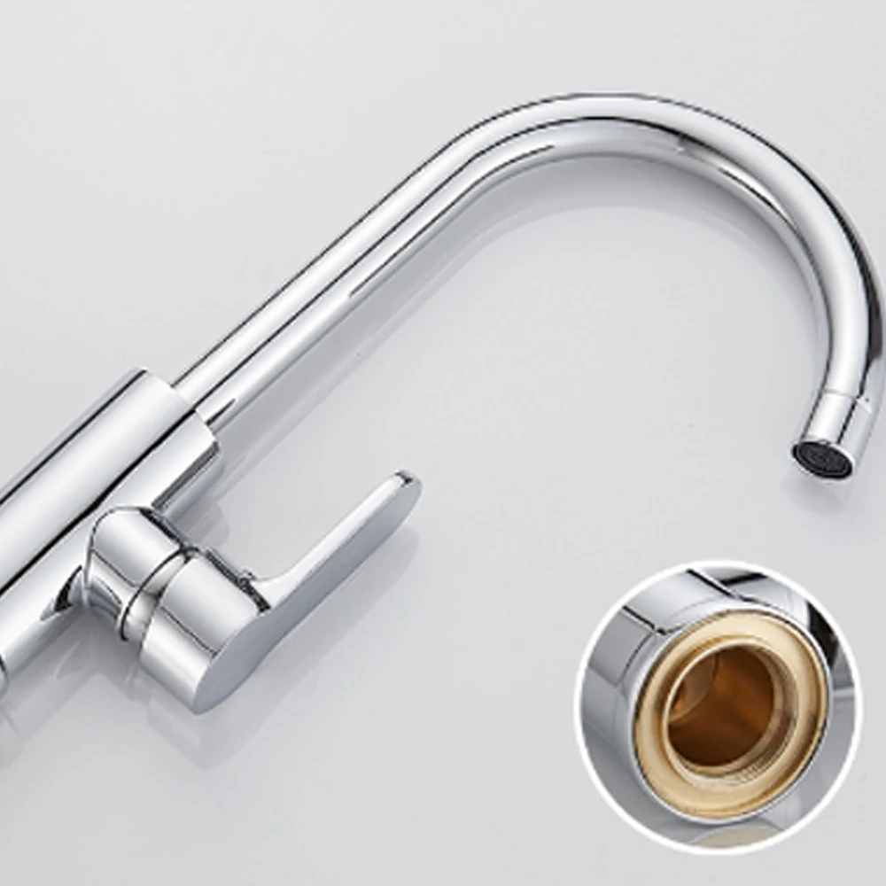 QCFOISON кухонный кран для гурманов смеситель раковины водопроводные краны с одной