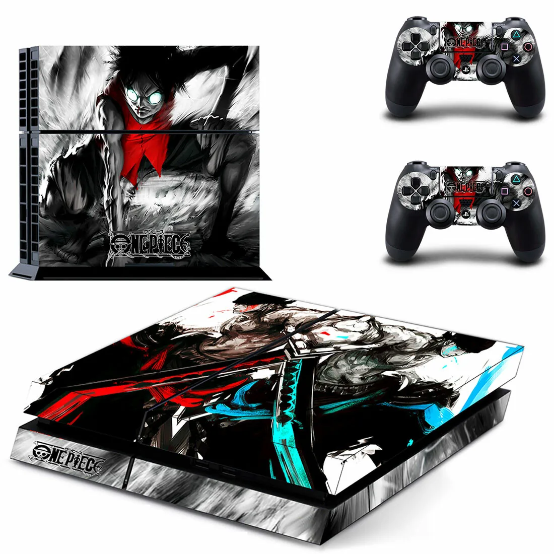 Одна деталь Луффи PS4 Стикеры s Play station 4 кожи Наклейки Обложка для Игровые
