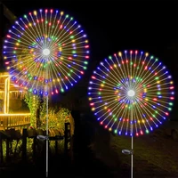 solar firework lights 105 leds per light string lights solar powered landscape lights 8 modes fairy lights for outdoor garden