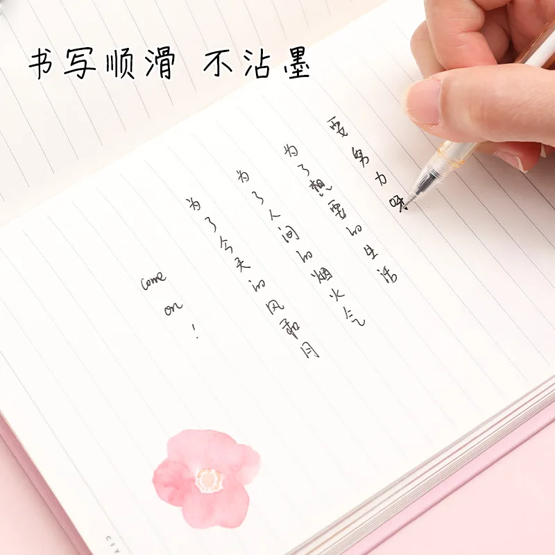 Ручка гелевая в стиле ретро с черными чернилами 4 шт./лот |