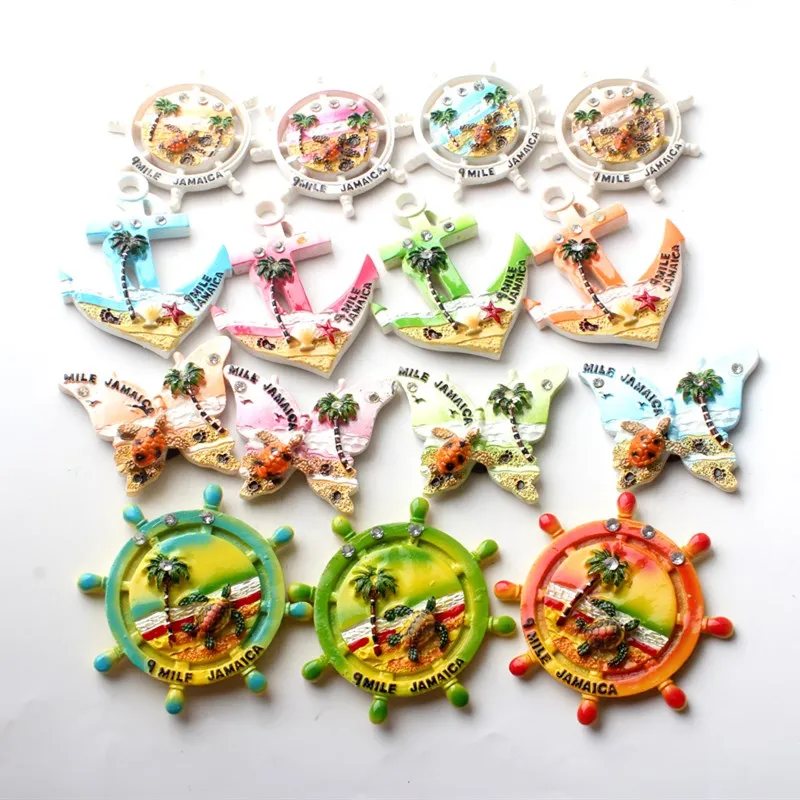 3D магниты на холодильник для пляжа черепаха рыба Ямака Марса Алам дорожный