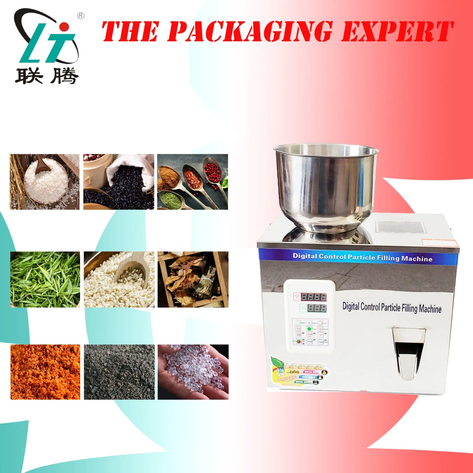 

Weight And Filling Machine Tea Leaf Filler Grain Nut Sesame Seed Salt Rice 100g Scale Coffee Condiment Milk Powder Free Shipping