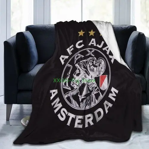 

A Ajax Logo Flannel Throw Blankets Soft Warm Plush Fluffy Lightweight Cozy Fuzzy Fleece Blankets for Winter Bedding 3D Printing