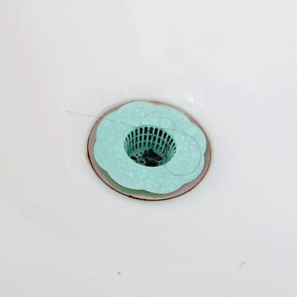

1pcs Sink Sewer Filter TPR Floor Drain Strainer Water Bath Catcher Cover Bathroom Anti Kitchen Shower Hair Clogging Stopper P0B5