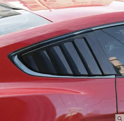 Для Ford Mustang 2016 2019 Sedan ABS затемненная задняя дверь жалюзи рамка подоконник