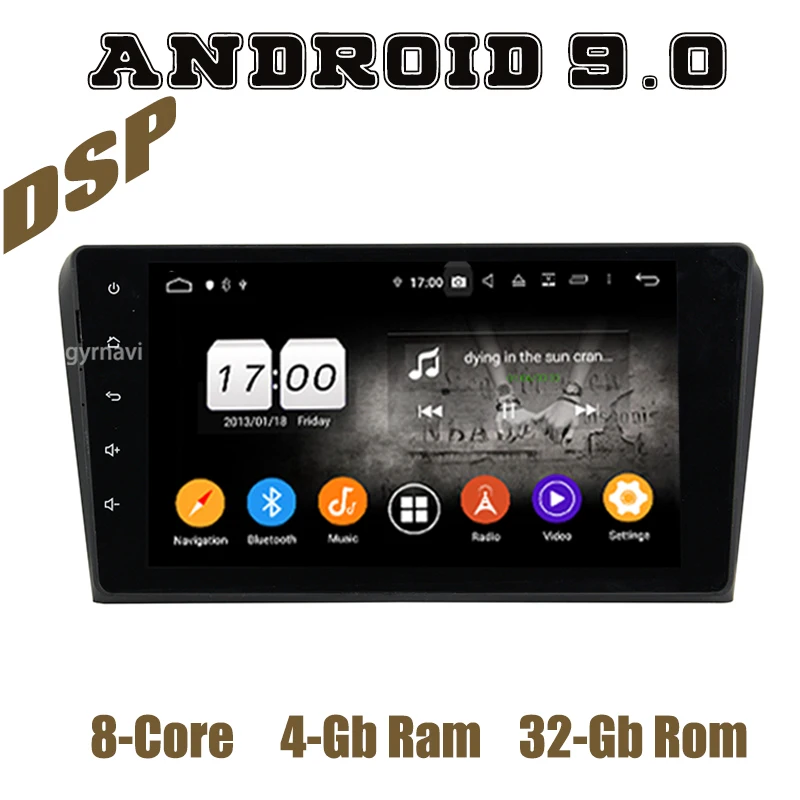 Автомагнитола с GPS-навигацией 9 &quotIPS-экран для mazda 3 2004-2009 Android 0 DSP восьмиъядерным