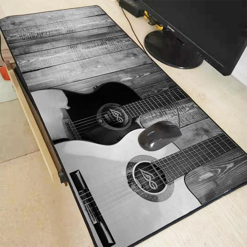 30X60/40X90CM Guitar Music Large Gaming Mouse Pad Computer Game Lock Edge  Mat Anime Big Mause  For PC Laptop