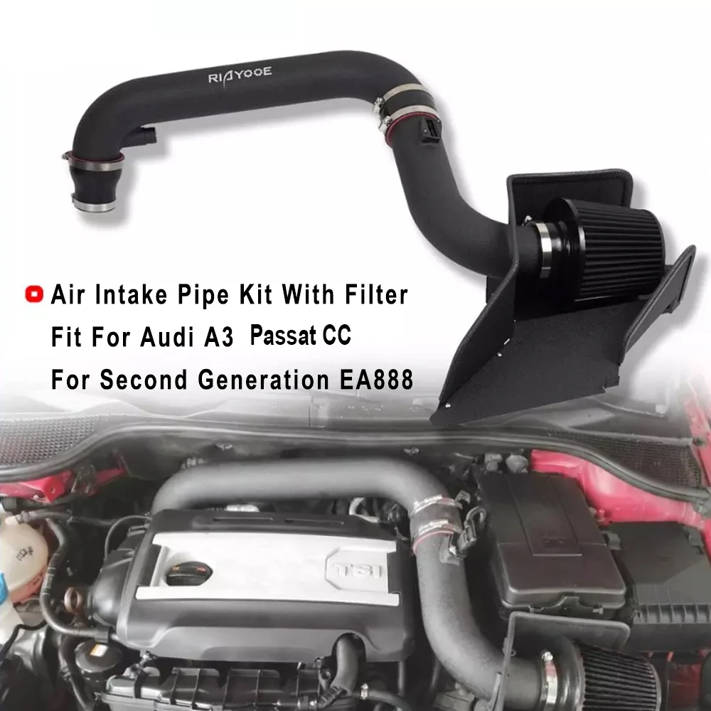 Комплект всасывающей трубы холодного воздуха подходит для VW Golf V VI Passat Jetta CC Beetle