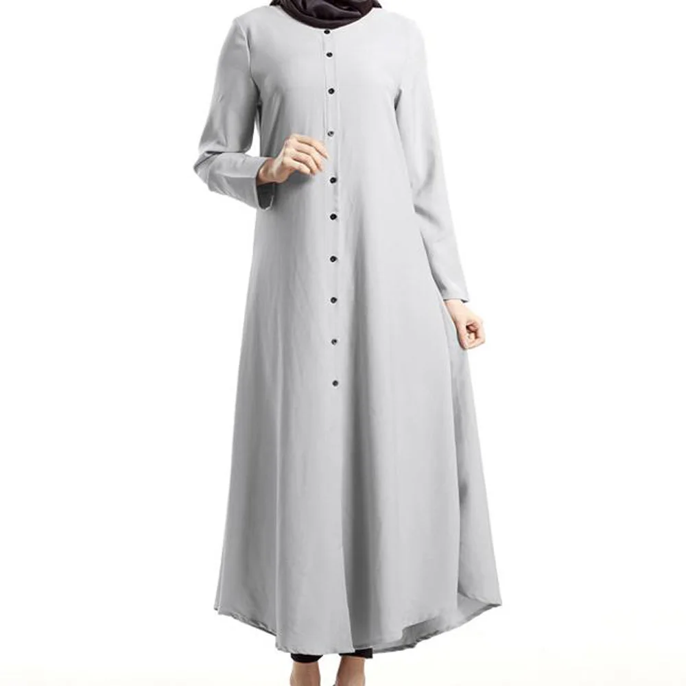 Мусульманское платье рубашка кардиган женское кимоно халат абайя Дубайский