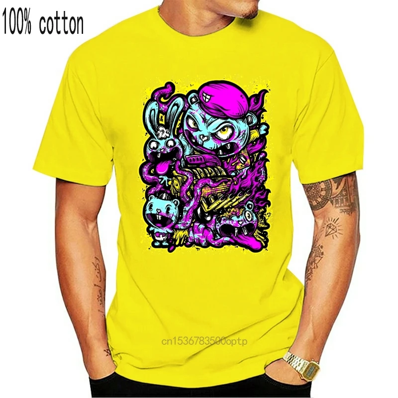 Футболка с надписью Happy Tree Friends хлопковая футболка коротким рукавом для мужчин и