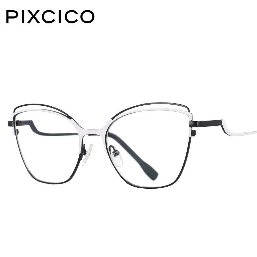 

53154 Fashion Cat Eye Retro Anti-Blue Light Glasses Frame Optical Glasses