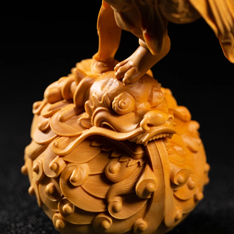 19 см статуя Kuixing мифы легенды персонажи деревянные резьбы домашние Креативные