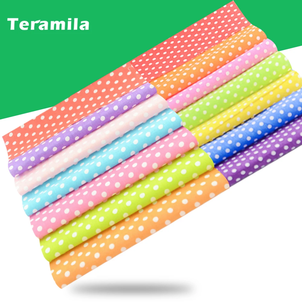 Teramila 7 шт. 40x50 см Лоскутная хлопковая ткань стежка для рукоделия шитья скатерть