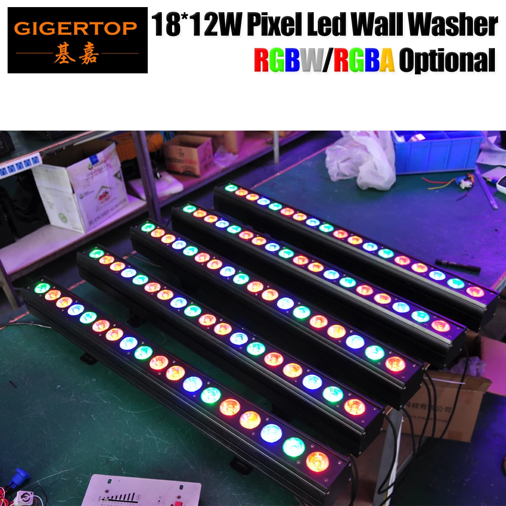 Светодиодный настенный светильник 18x12 Вт RGBW / RGBA Pixel DMX/Звук/автоматическая работа