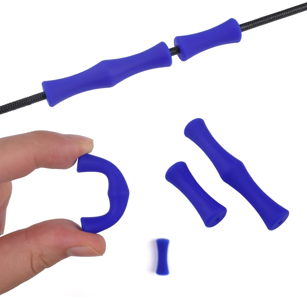 1 комплект Стрельба из лука лук строка палец Saver стрельба Силиконовая защита