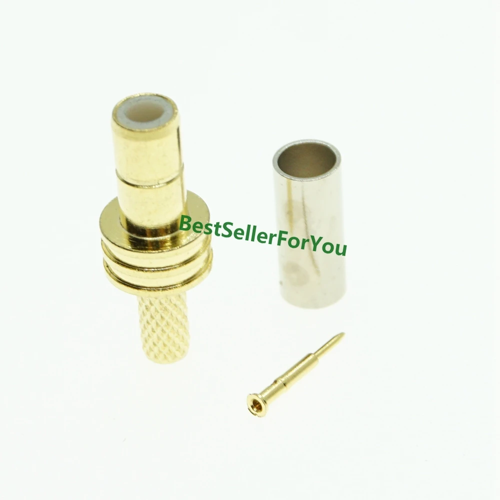 SMB разъем папа прямой соединитель для припоя обжим кабеля LMR100 RG316 RG174 |