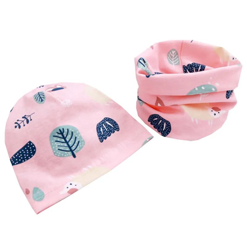 Однослойная детская шапка шарф мультяшный динозавр Лев для мальчиков и девочек