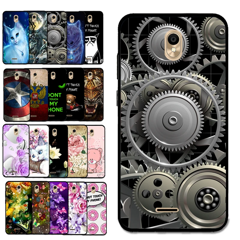For BQ 5302 G Don't Touch Individuality Bear Cartoon Print Case Cover for BQ-5302G VELVET 2 TPU Cases | Мобильные телефоны и