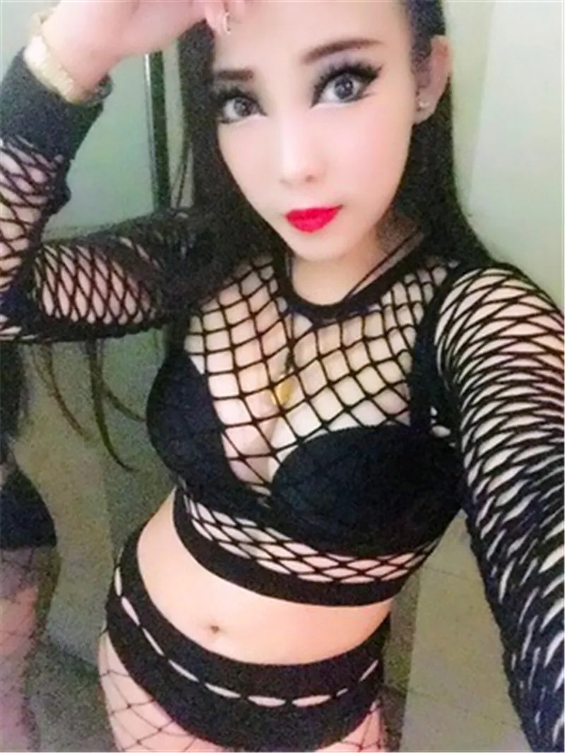 Сценические костюмы для певцов танцевальный костюм сцены диджейская сеть одежда