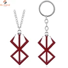 Ожерелье Berserk с символом, безумный воин скандинавских времен, винтажный амулет, металлическое ожерелье для женщин, мужчин, подарочные украшения