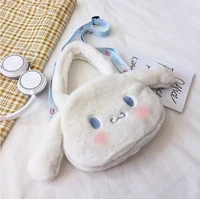 coolfel autumn winter shoulder white bag for girls cute rabbit animals messenger bag purse cute princess bag