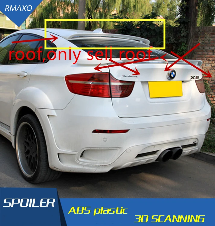 Спойлер на крышу для BMW X6 E71 высококачественный спойлер из АБС пластика заднего
