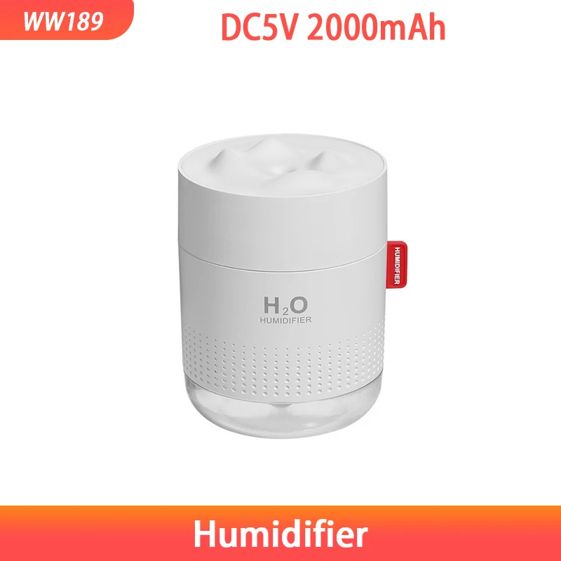 

Mini USB Humidifier Household Air Humidifier LED Night Light Power-off Protection Battery 2000 MAh 500ml Large Capacity