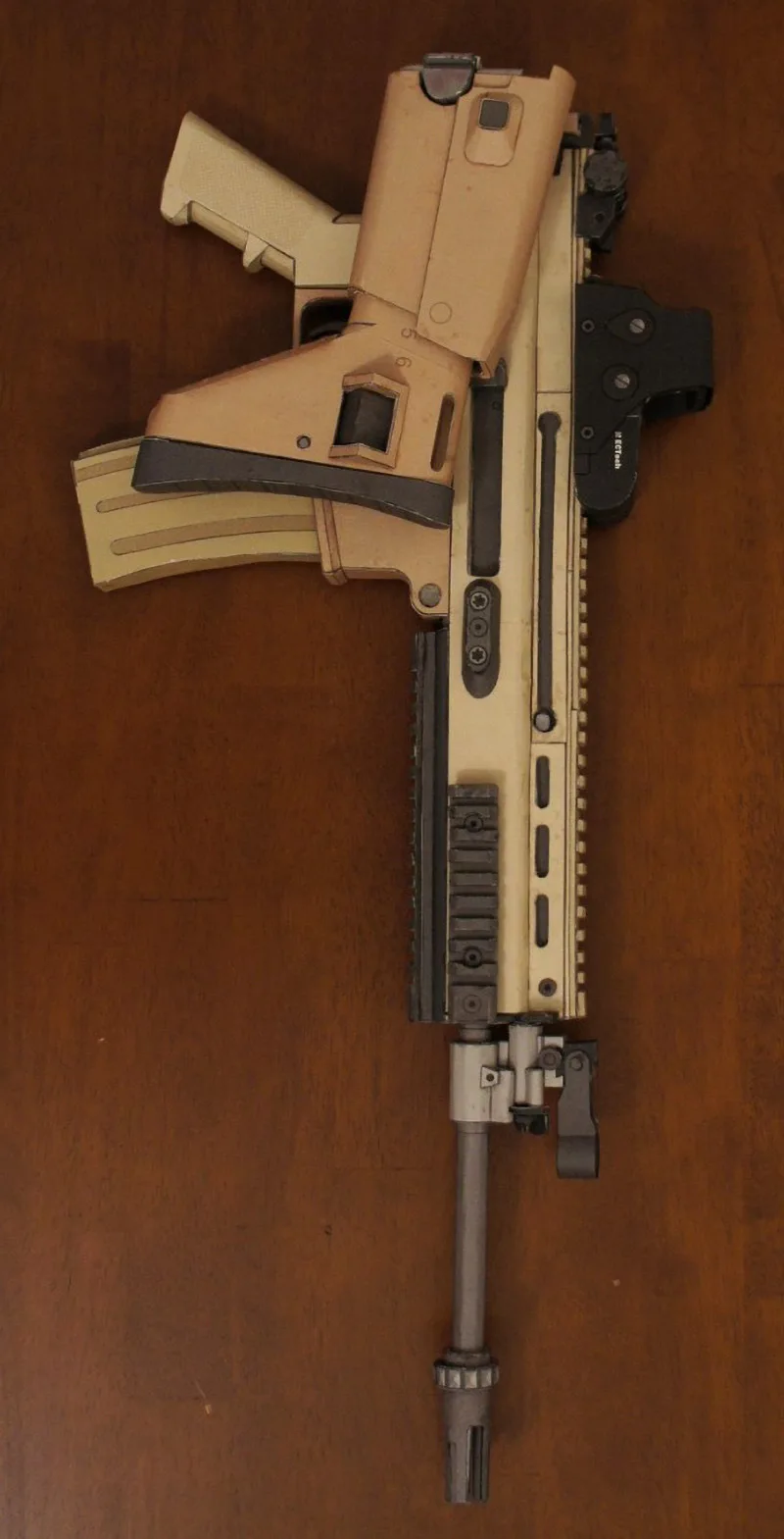 1:1 MK16 бумажная модель пистолета SOF Боевая Штурмовая винтовка шрам DIY 3D карточка