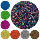 Чешские бусины 2 мм, 1000 шт., стеклянные бусины сделай сам для изготовления ювелирных изделий, аксессуары, золотые бусины, красные бусины, 21 цвет