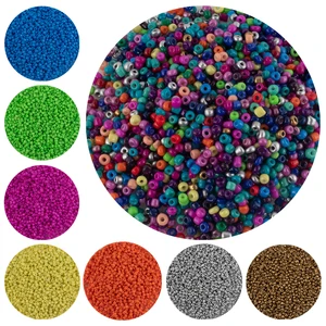 Чешские бусины 2 мм, 1000 шт., стеклянные бусины сделай сам для изготовления ювелирных изделий, аксессуары, золотые бусины, красные бусины, 21 цвет
