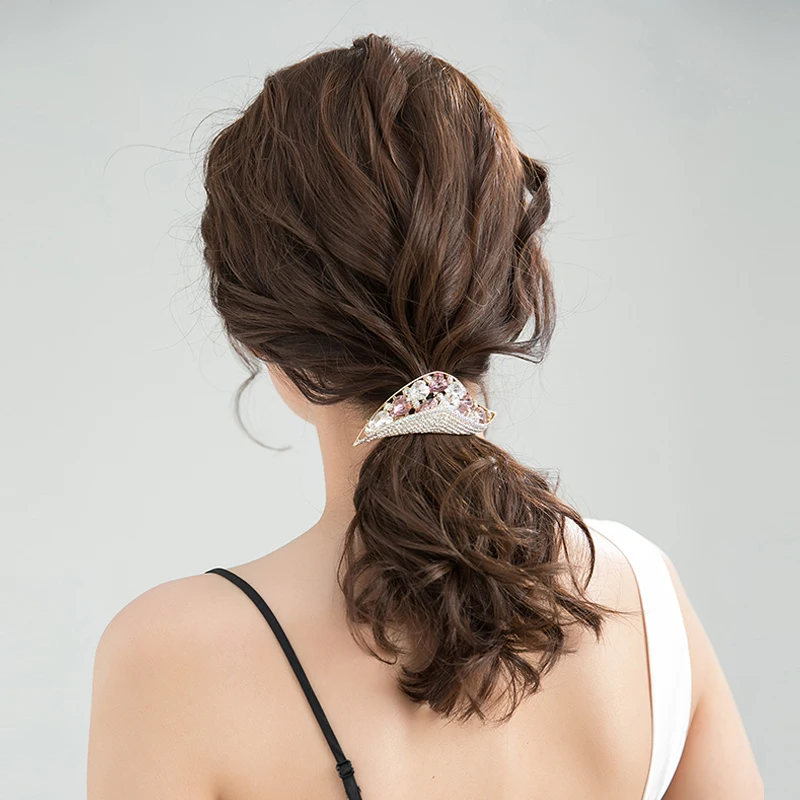 ZHANG TAI Luxy Glitter Austrian Rhinestone Women Hair Clip Girls Hairpins Charming Tiaras Bride Wedding Accessories | Украшения и