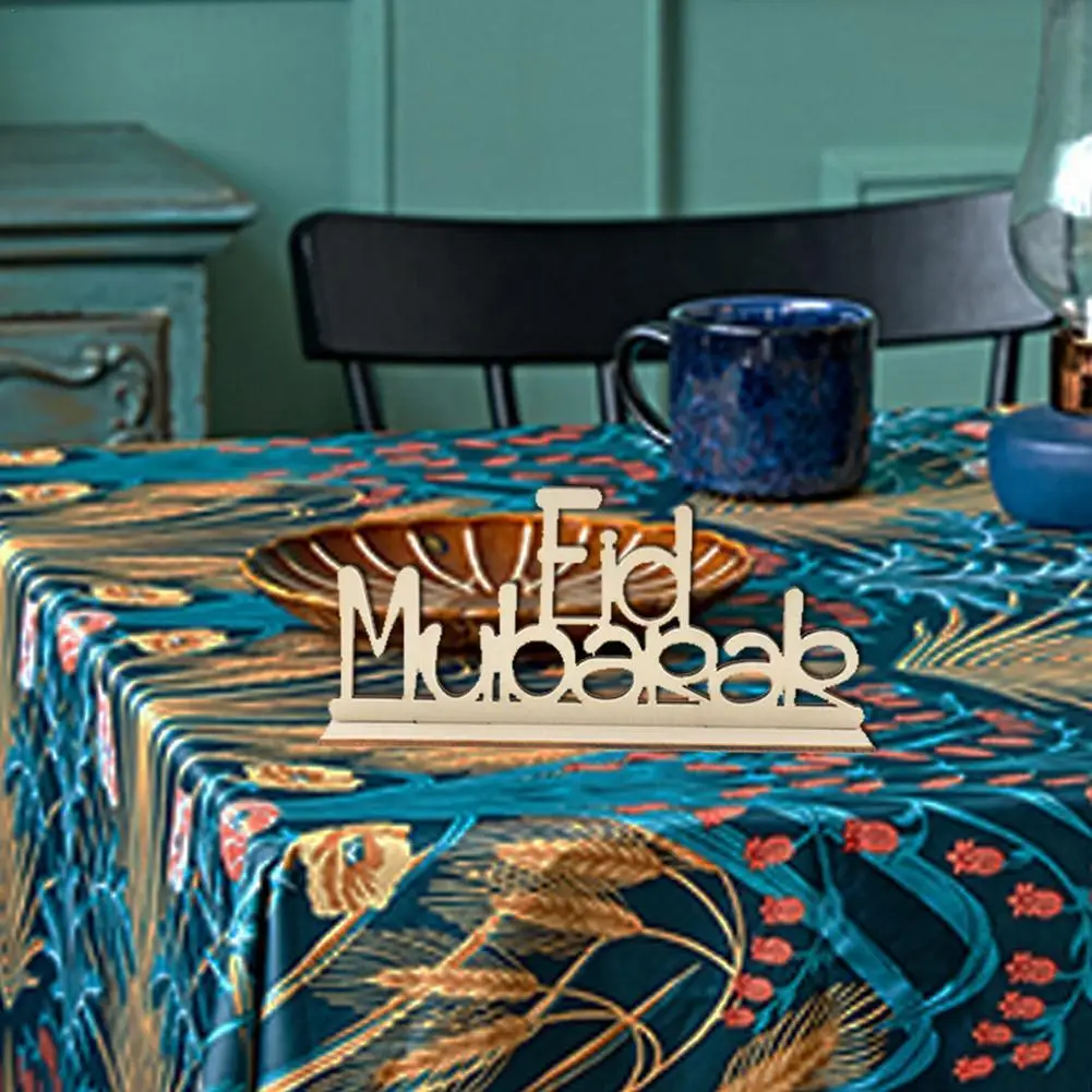 

DIY Wooden Eid Mubarak Pendant Ramadan Mubarak Happy Ramadan Kareem For Home Decor Aid Table Party Islamic Muslim Q1O2