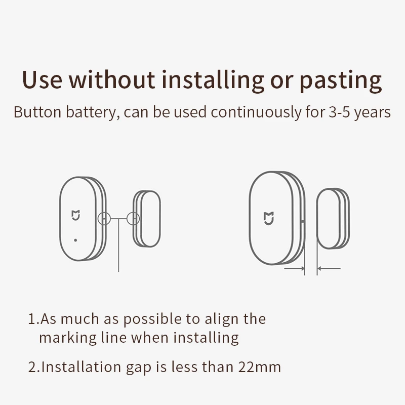 

Xiaomi Mi Door Window Sensor mijia Smart Temperature Humidity Sensor zigbee connect Mi Hub Gateway 3 work with Mi Home App