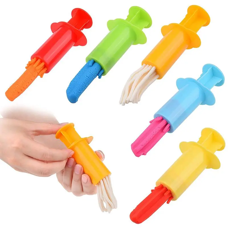 Smart Dough Tools set - 5 sets of Extruders tools plus 6pcs basic dough Assorted color Extruder + | Игрушки и хобби