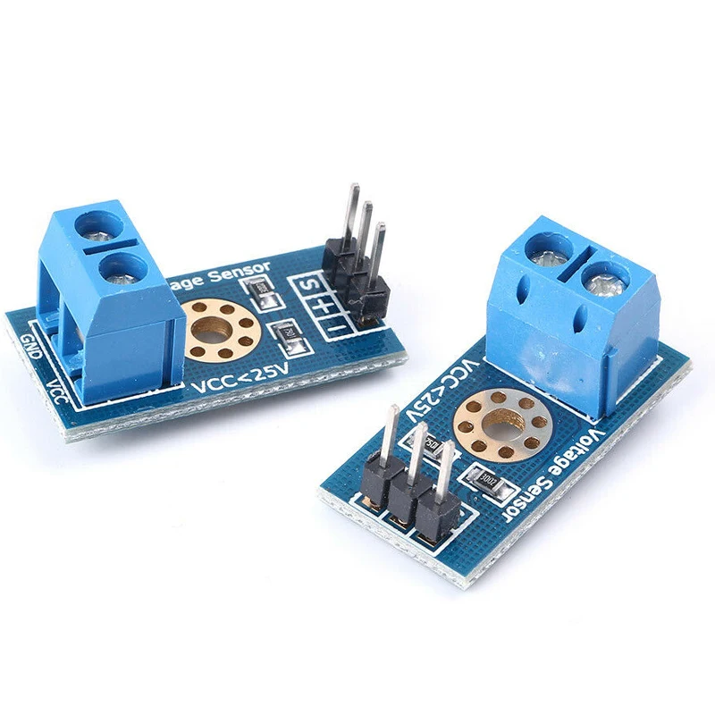 2 шт. датчик напряжения для Arduino детектор напряжения датчик s модуль для Raspberry Pi робот DC 0-25 в модуль датчика напряжения