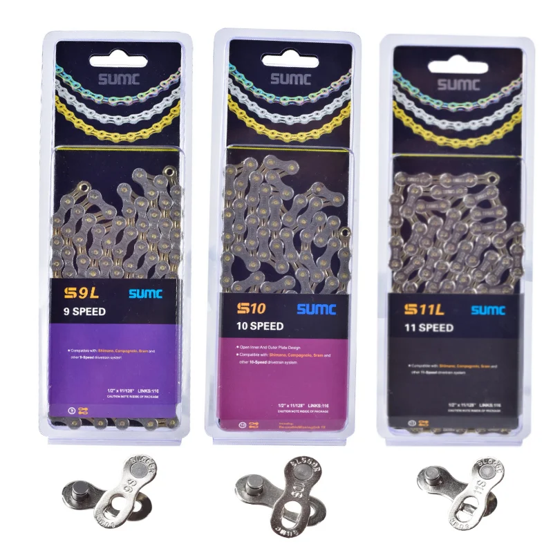 Цепи для горного велосипеда 8/9/10/11 скоростей 116 звеньев S8/S9/S10L/S11L | Спорт и