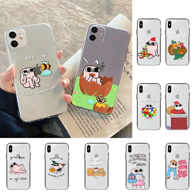 

RuiCaiCa Cartoon Funny big eyes ketnipz Phone Case for iPhone 11 12 13 mini pro XS MAX 8 7 6 6S Plus X 5S SE 2020 XR cover