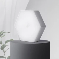 led smart sensor night light motion sensor closet hexagon lamp with warm light for bedroom cupboard room hallway pathway toilet