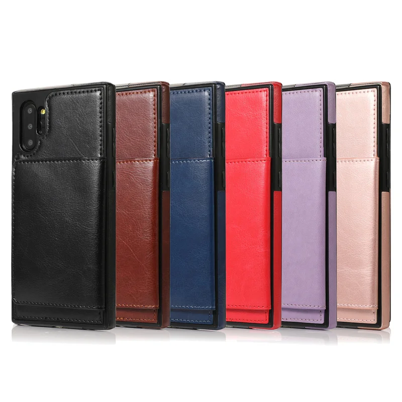Кошелёк на магните из искусственной кожи для samsung Galaxy S10e S10 S9 S8 Plus держатель карт