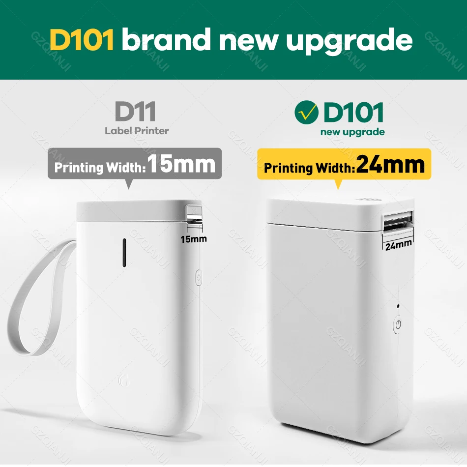 Новинка 2021 принтер Niimbot D101 D11 Plus для термальных этикеток стикеров без чернил