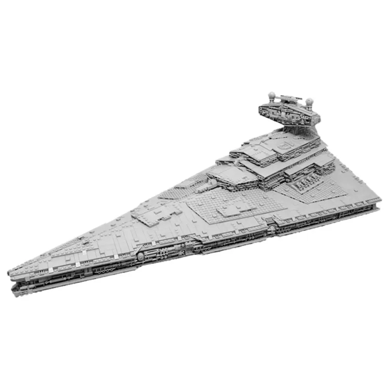 Конструктор MOC Star Военная серия умеренно размера ISD Monarch UCS имперский космос